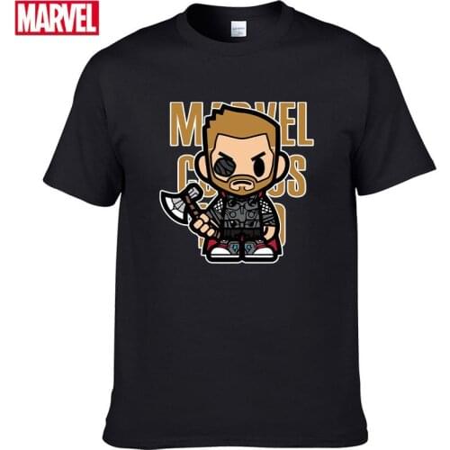 Marvel The Avengers Thor T-shirt Comfortable Breathable 100% cotton Fashion clothes for teens Summer Tops men t shirt #143