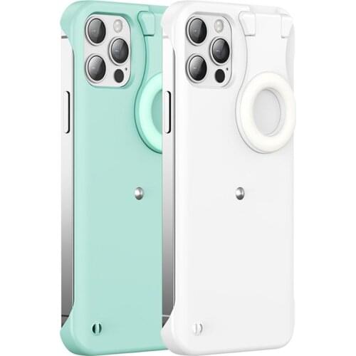 Mobile Phone Case Cover Fill Light Smart Lamp For IPhone 12 Pro/max Purple New Release Mobile Phone Holder Smart Accessories