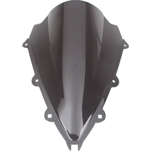 Black Motorcycle Racing Windscreen Wind Deflectors Screen Windshield Windproof Double Bubble For Aprilia RSV4