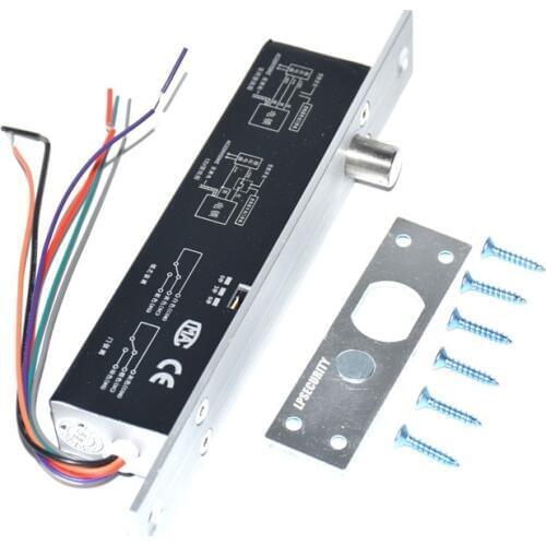 Electric Drop Bolt Mortise Door Lock Fail Safe fail Secure with Feedback For wooden/glass/Security/office door lock System NC/NO