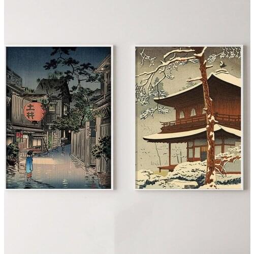 Japanese Izakaya Street Prints Canvas Painting Wall Art Decor Pictures For Kitchen Posters Aesthetic Room Decorative