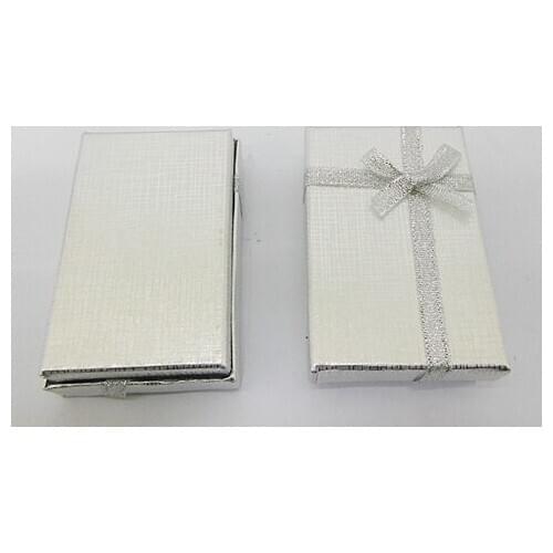 1200Pcs Silver Gift Case for Necklace & Ring 8.2x5cm Jewelry Set Box Necklace Packaging Case Pendant Holder