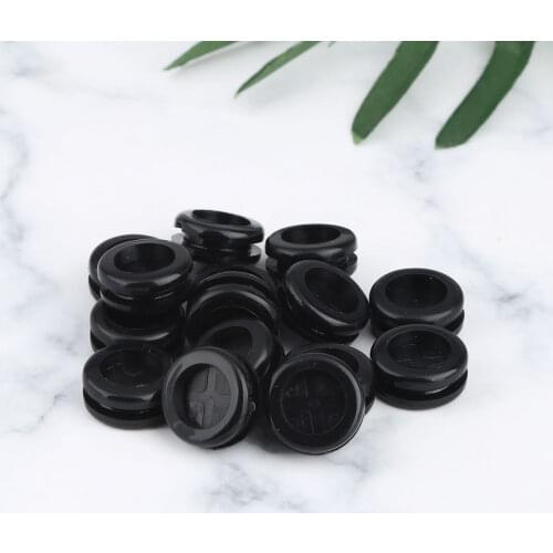15Pc Rubber Grommets Kit Double-Sided Firewall Plug Gaskets Insulated Dustproof Wire Cable Protector Home Wiring Holder Fittings