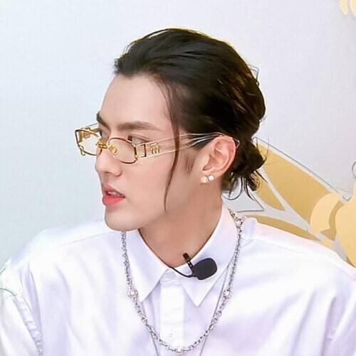 2020 New GM Co Branded with Wu Yifan Sunglasses Female Fashion Earrings Small Box GW002 Sunglasses Women Trend Glasses