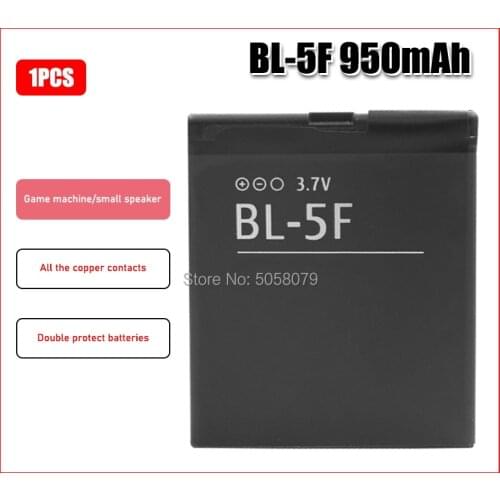 Bateria BL5F BL-5F battery for Nokia N96 N95 N98 N93i 6290 E65 6290 6210S/N 6710N N95 C5-01 battery 5F