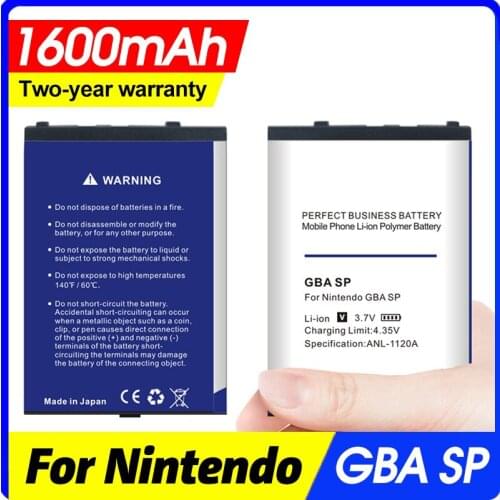 1100mAh Top Battery for Nintendo Gameboy Advance GBA SP GBASP Batteries