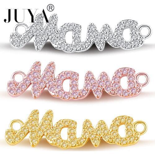 Accessories For Jewelry Making 1 pcs Copper Inlaid Zirconia Popular Pacifier Foot Charms Lovely Kids Prince Princess Connectors