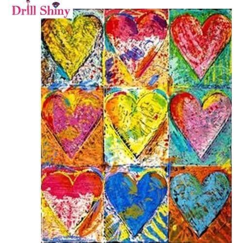 Diy Diamond Painting Cross Stitch Diamond Mosaic 5D Sets Full Diamond Embroidery Handmade Needlework Love Heart