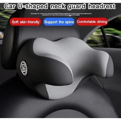 Car U-Shaped Neck Guard Headrest Neck Rest Cushion 3D Memory Foam Soft Breathable Seat Headrest Pad Accessories SDFA88