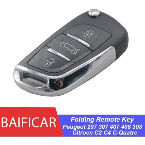 Baificar Brand New Modified Filp Folding Remote Control Car Key 9805939580 For Peugeot 207 307 407 408 308 Citroen C4 C2