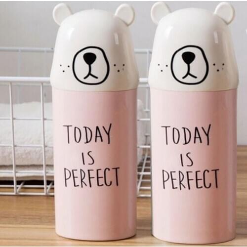 Cartoon Bear Toothbrush Holder Toothbrush Box Portable Toothpaste Toothbrush Storage Box Toothpaste Travel Toothbrush