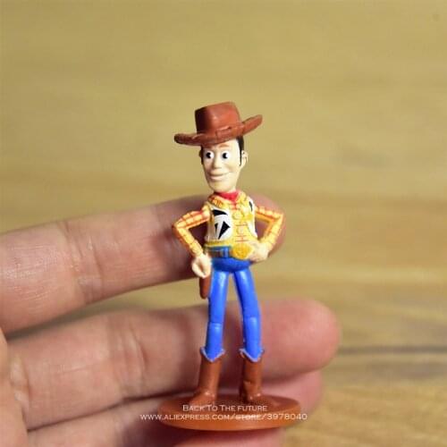 Disney Toy Story 4 Woody Q Version 6.5cm PVC Action Figures mini Dolls Kids Toys model for Children gift