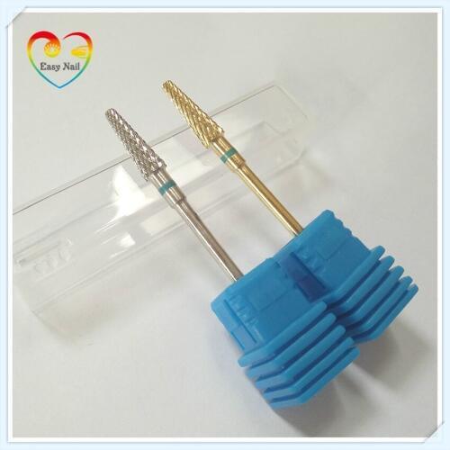 1pcs 2colors ProMedium Tungsten Carbide Nail Drill Bit 3/32" Rotate Burr Bits For Manicure Nail Drill Accessories Milling Cutter