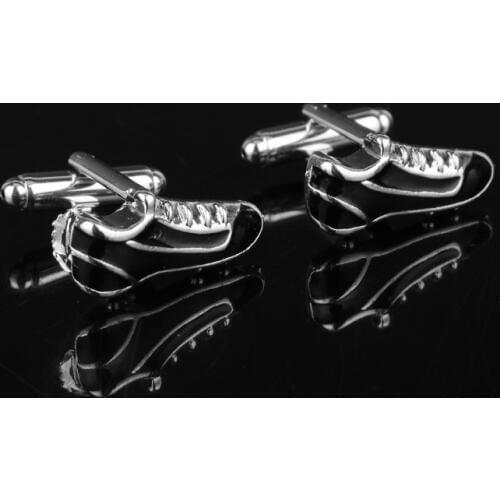 HANCHANG Accessories Football Shoe Cufflinks for Shirts Sport design Business Suit Cuffs Buttons Pins Jewelry