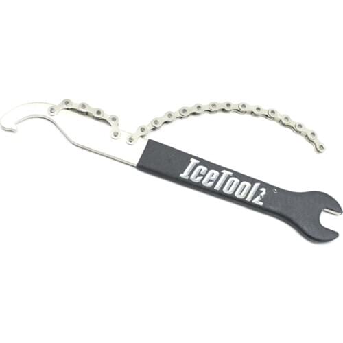 Icetoolz 34S4 15mm pedal wrench Bicycle Repair Tool for Multi Speed Chain Whip, Pedal, Lockring bike repair tools