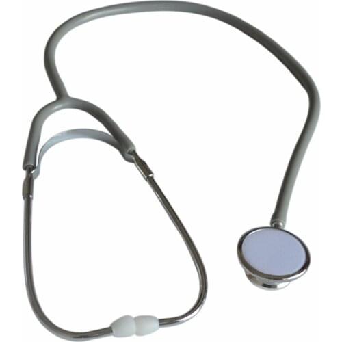 Health Care Professional Medical Dual Head Stethoscope Aluminum Stethoscope With Anti-cold Ring Color Gray for all age use