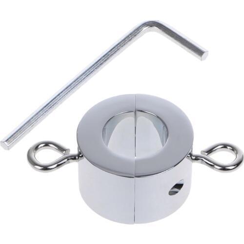 Magnetic Lock Metal Scrotum Pendant Ball Stretcher Egg Weight Ring Restraint Stainless Steel Pleasure Toys for Men