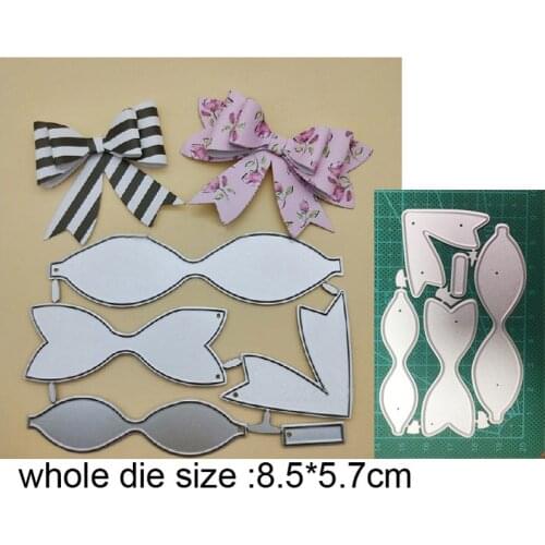 Metal cutting dies cut die mold decoration Layering bow-knot 3D Bow Scrapbook paper craft knife mould blade punch stencils dies