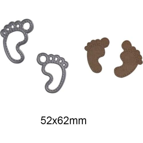 Cute Baby Footprint Metal Cutting Dies Stencil DIY Scrapbooking Album Card Embossing Paper Handmade Crafts Decoration