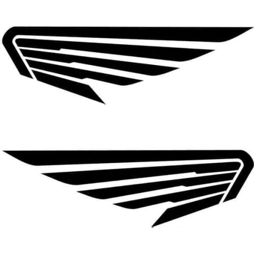 Angel wing bird feather fashion personality waterproof sunscreen PVC car stickers 20CM* 6.4cm