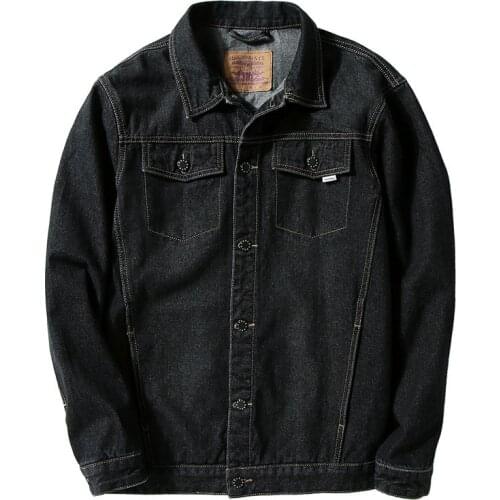 Mens Denim Jacket Spring Autumn Fashion Trendy Ripped Jacket Mens Jeans Jacket Outwear Male Cowboy Coats Plus Size S-7XL