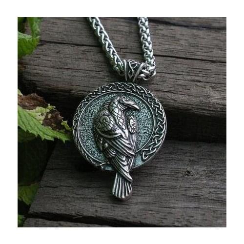 1pcs viking raevn pendant men necklace