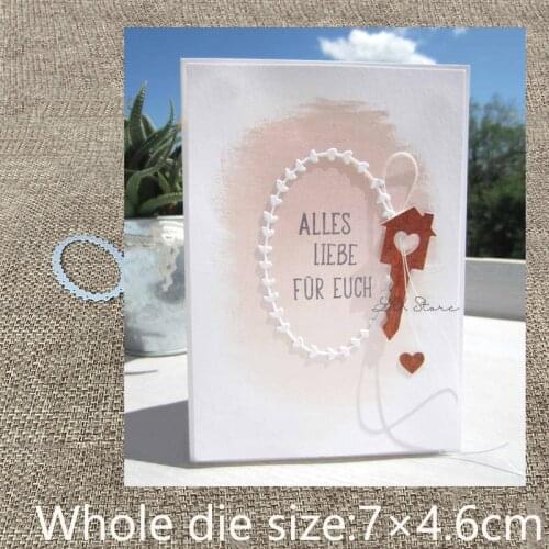 New Design Craft Metal stencil Cutting Dies oval wreath decoration scrapbook die cuts Album Paper Card Craft Embossing