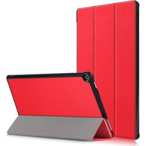 Solid Color case For Amazon Fire HD 10 HD10 2019 2017 10.1 inch Folding Stand Smart PU leather Cover