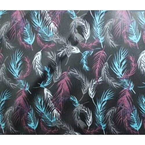 Pretty 50x140cm Coloryful Feather Polyester Lining Fabric
