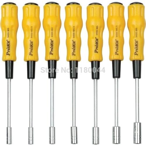 Proskit1PK-9402 7-piece electronic hex nut precision screwdriver set, double-sided rubber precision groove wrench