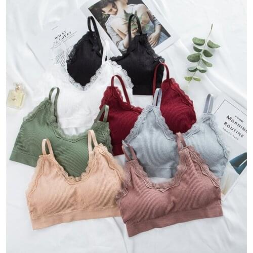 Plus Size Lace Push Up Bra For Women Tupe Top Sexy Female Underwear Padded Bralette Without Bones Woman Clothes