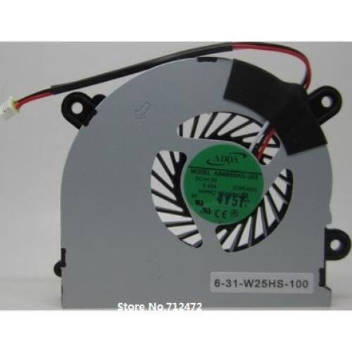 SSEA New Laptop CPU Cooler Fan for MSI S6000 X600 for CLEVO 7872 C4500 Cooling Fan AB6505HX-J03 6-31-W25HS-100