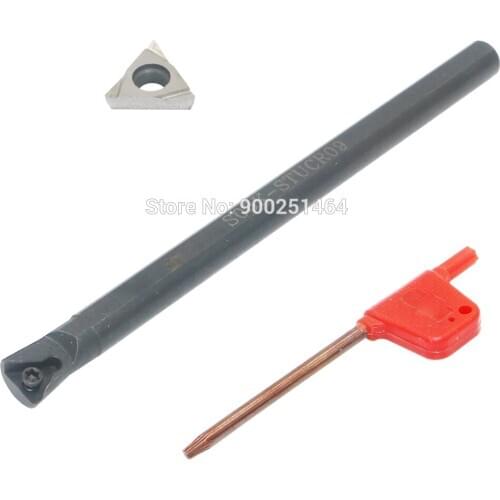 CNC Lathe Internal Turning Tool S08K-STUCR09 (8mm) is Equipped with a TPGH090202 Cermet Alloy Blade.Suitable for Finishing