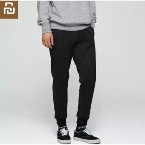 Youpin Cottonsmith men Water repellent Antistatic Fleece knitting Beam foot Pants male Fitness jogging sport Casual Sweatpants