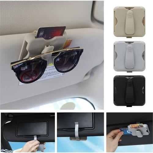 Sun Visor Clip Car-Styling Storage Bag For Sun Glasses Pen Holder Clip Car Interior Holder Universal Car Glasses Clip