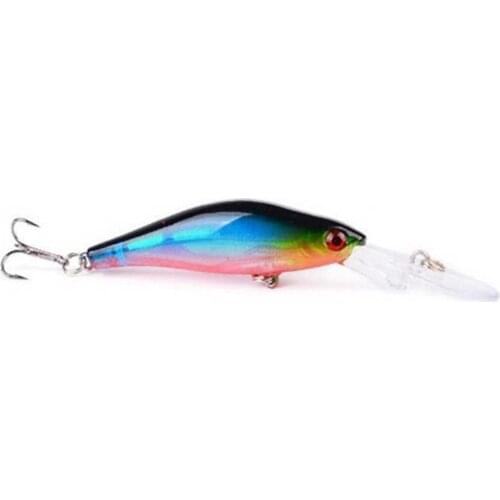 1pcs 9.7cm7g Hot Laser Minnow Fishing Lures High Quality Hard Baits Crankbait Artificial Make Plastic Wobblers Fishing Bait