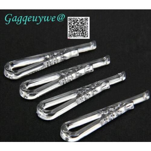 1000pcs Gagqeuywe 38mm 45mm 50mm shirt Clamps clothing clip plastic transparent clip