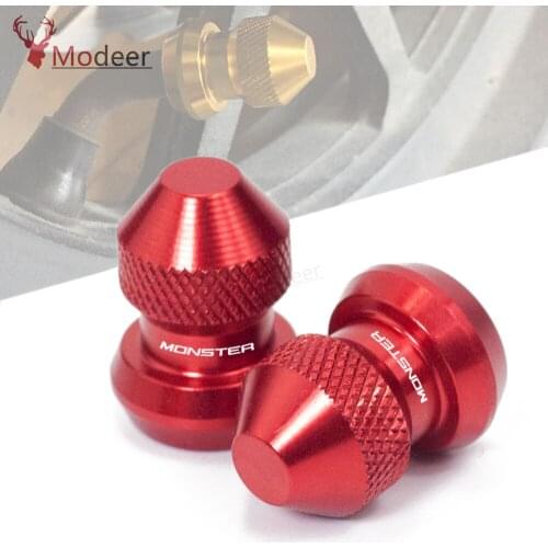 2018 2017 Motorcycle Wheel Tire Valve Stem Caps CNC Airtight Covers for Ducati monster 696 821 796 1200 620 797 900 600 1100