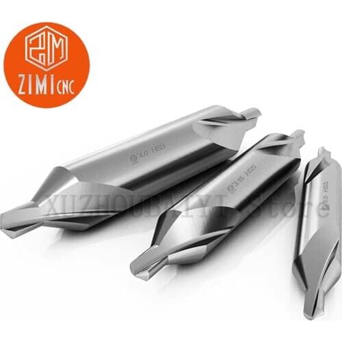 5-10pcs HSS high speed steel spiral groove center bit set for lathe 60 degree angle 1/1.5/2/2.5mm