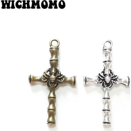 2019 New 5pieces 47*26mm Zinc Alloy Bronze Spider Charms Pendant Linker for DIY Necklace Bracelet Jewelry Accessories