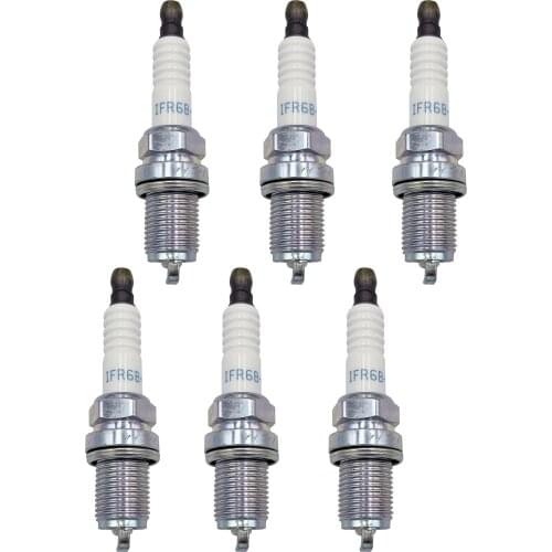6PCS 1822A002 Iridium Plug Spark Plugs IFR6B-K IFR6BK For Japanese Car