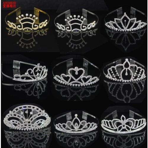 AINAMEISI High-End Exquisite Crown Wedding Womens Hair Accessories Bridal Headdress Headdress Rhinestone Hair Jewelry Gift