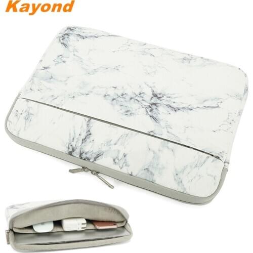 Brand Laptop Bag 13,14",15,15.6",13.3",15.4 inch, White Marble Lady Man Sleeve Case For Macbook Air Pro,Shockproof Dropship