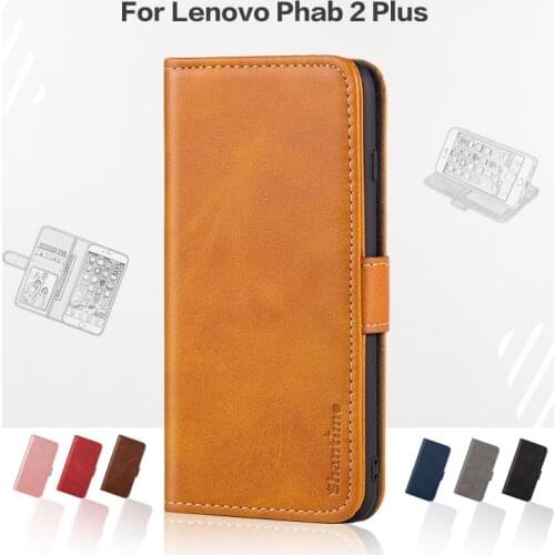 Flip Cover For Lenovo Phab 2 Plus Business Case Leather Luxury With Magnet Wallet Case For Lenovo Phab 2 Plus Phone Cover