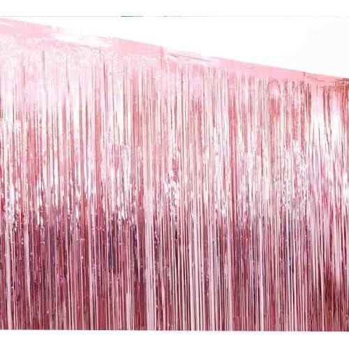 Baby Shower Party Metallic Tinsel Fringe Curtains Boy or Girl Tableware Disposable Plate Cups Napkins Gender Reveal Supplies