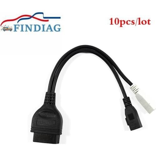 For Audi for VW 16 Pin 10pcs/lot OBD1 OBD2 adapter 2P+2P Female Connector For Audi 2x2 Diagnostic Connector Adaptor