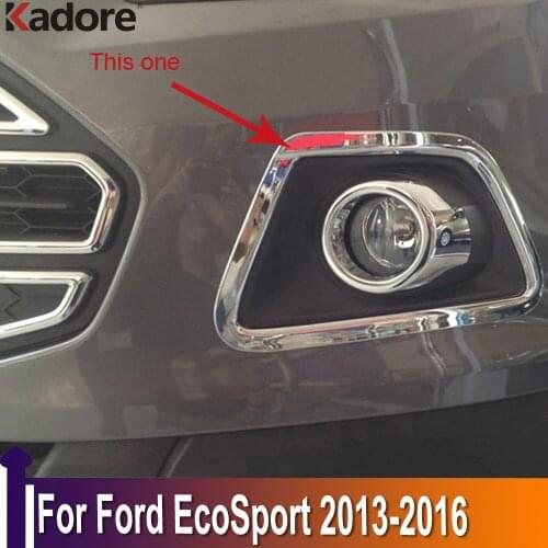 For Ford Ecosport 2013 2014 2015 2016 Chrome Front Foglight Fog Light Cover Trim Car Protect Exterior Accessories