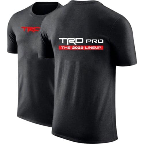 Unisex TOYOTA TRD PRO Man Customize Tshirt Tees Solid Color Short Sleeves Cotton Hip Hop Fashion Print Tops