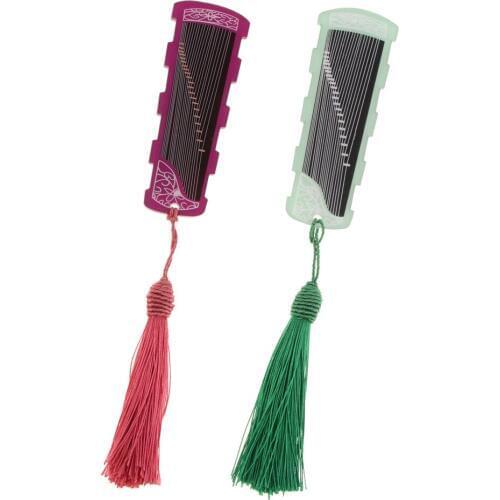 MagiDeal Chinese Zither Guzheng Finger Picks Tape Adhesive Card Tool 2pcs