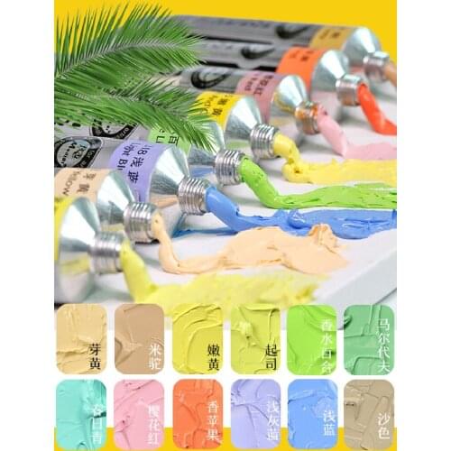 Madisi oil paint 170ML sketch painting practice adult art creation macaron acrylic paint art supplies